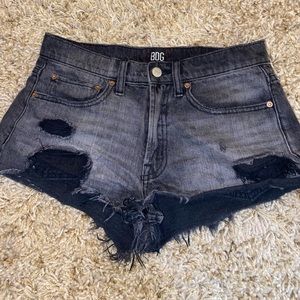 BDG black jean shorts